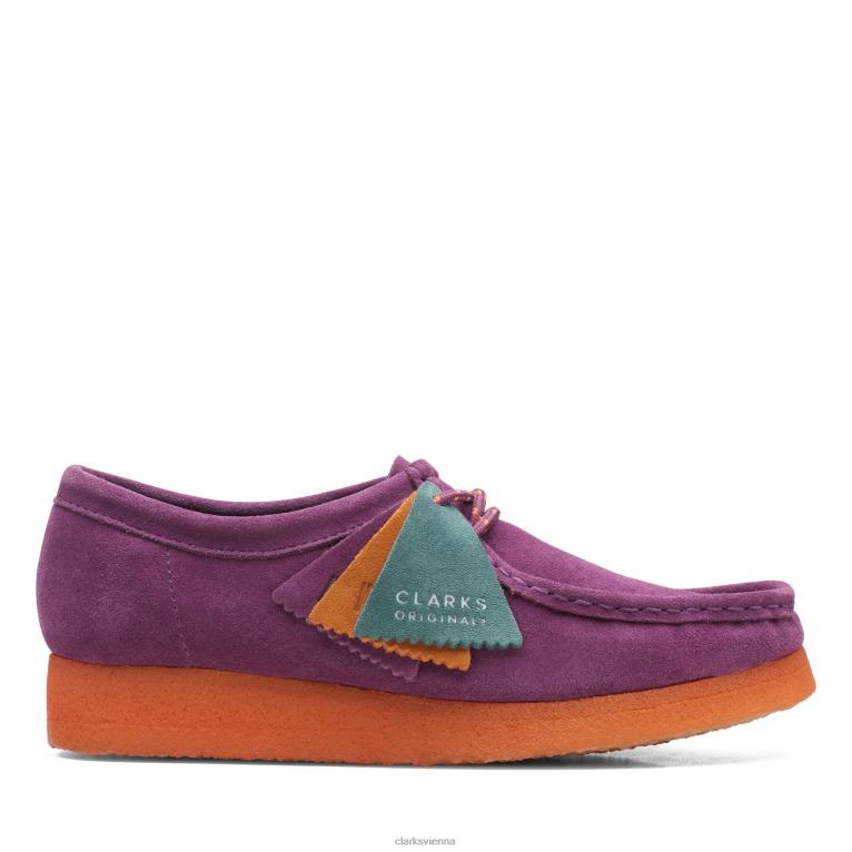 Frauen Clarks Clarks Wallabee lila 80BRV3154 lila