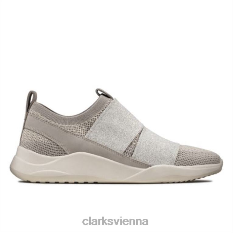 Frauen Clarks Silver Clarks Sift Slip 80BRV4296 Silber