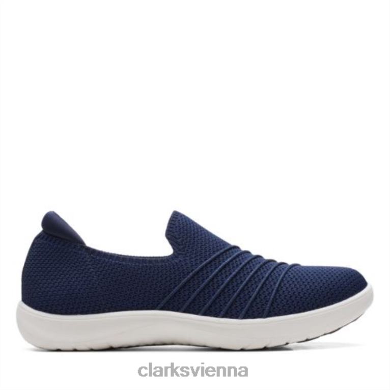 Frauen Clarks Adella Step Clarks Marine 80BRV3871 Marine