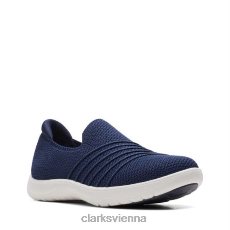 Frauen Clarks Adella Step Clarks Marine 80BRV3871 Marine