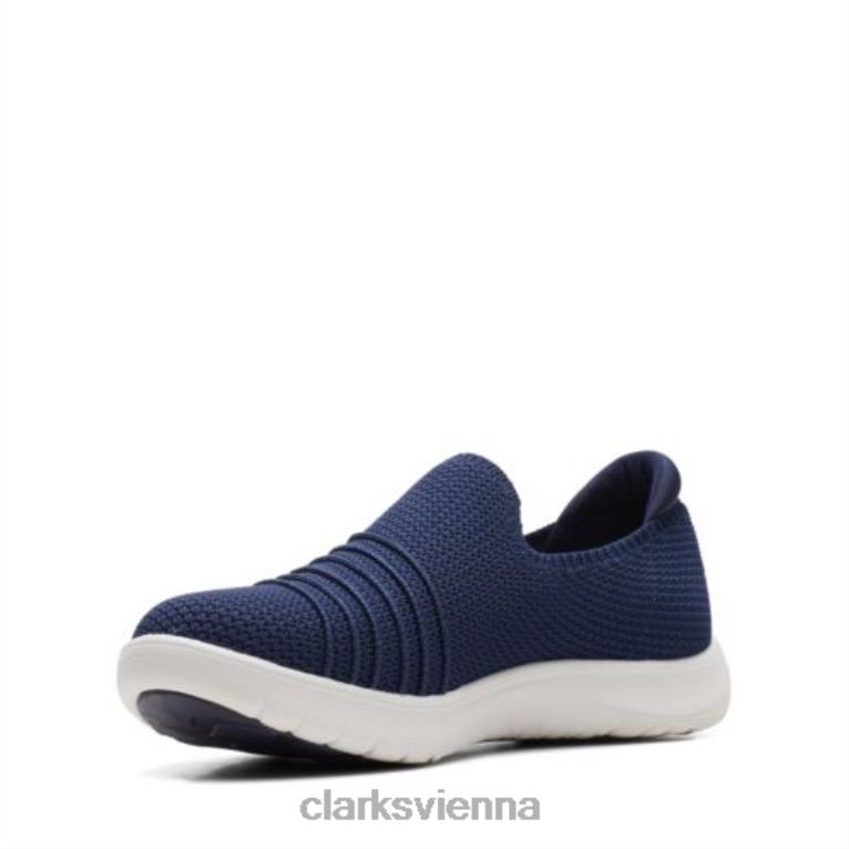 Frauen Clarks Adella Step Clarks Marine 80BRV3871 Marine