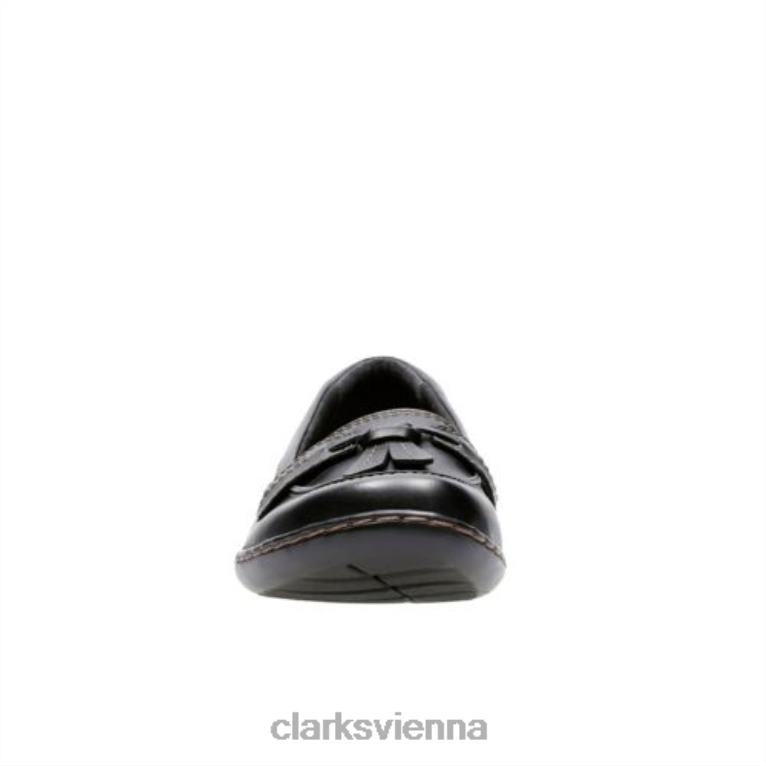 Frauen Clarks Black Ashland Bubble Clarks 80BRV3972 Schwarz