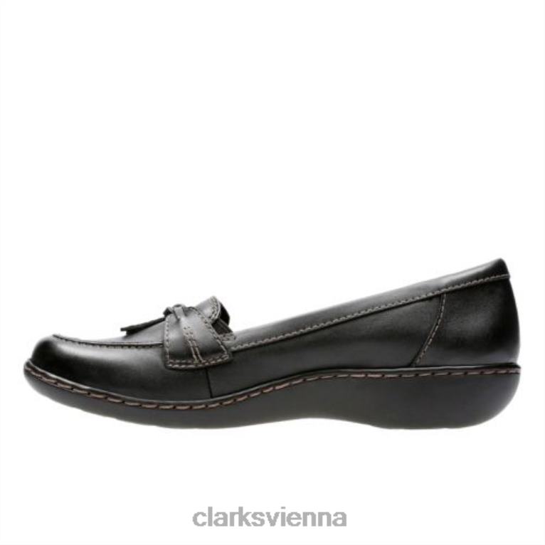 Frauen Clarks Black Ashland Bubble Clarks 80BRV3972 Schwarz