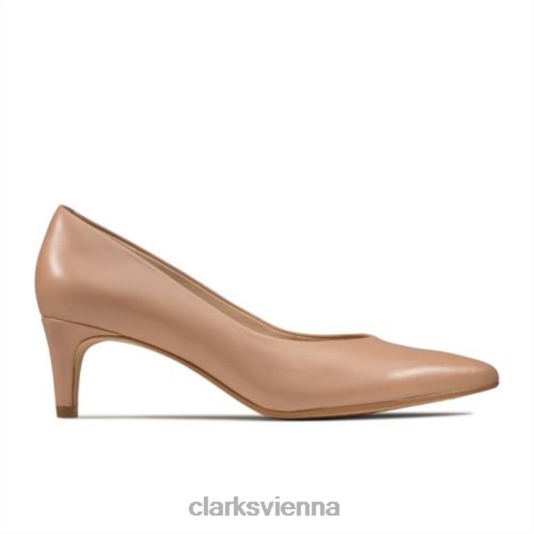 Frauen Clarks Clarks Praline Leder Laina 55 Court 80BRV4025 Pralinenleder