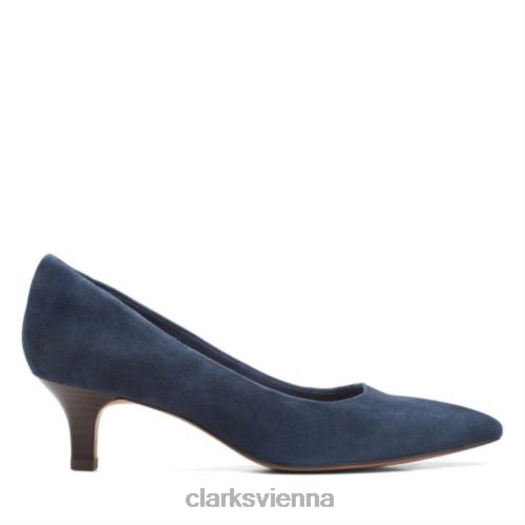 Frauen Clarks Clarks Shondrah Jade Navy Wildleder 80BRV3970 marineblaues Wildleder