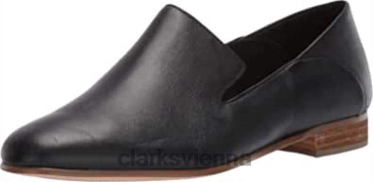 Frauen Clarks Damen-Clarks aus reinem Viola-Schwarzleder 80BRV1303