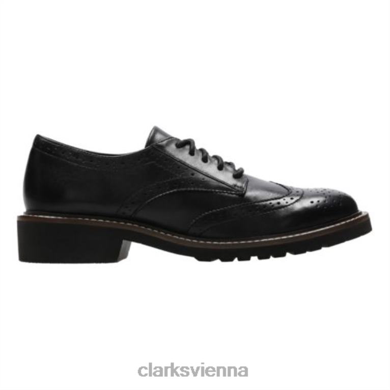 Frauen Clarks Fenestella Rose Black Clarks 80BRV4046 Schwarz