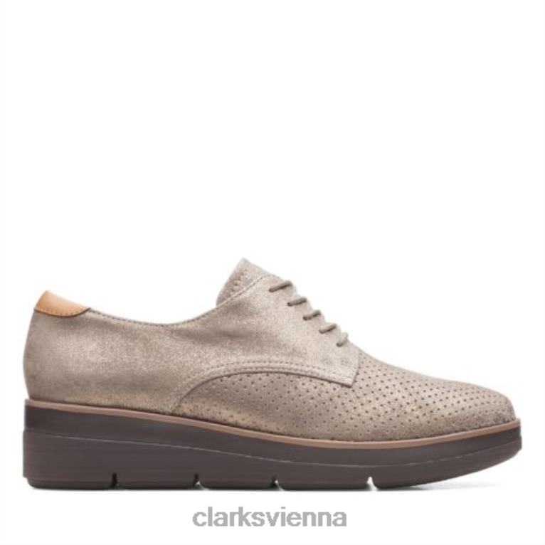 Frauen Clarks Platin-Clarks-Shayllace 80BRV3899 Platin