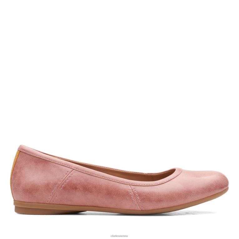 Frauen Clarks Rose Clarks Canebay Plain 80BRV3304 Rose