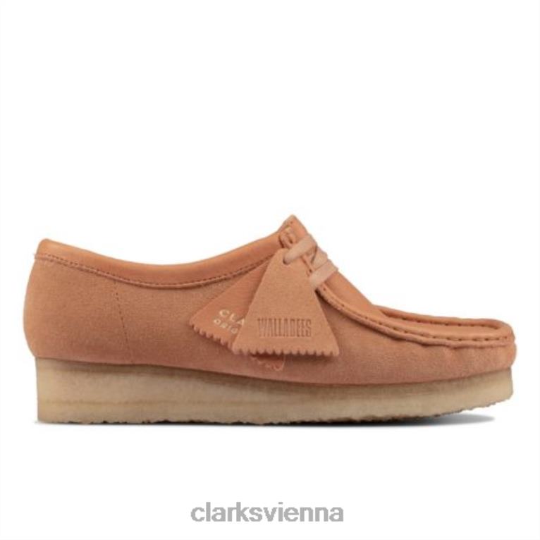 Frauen Clarks Sandsteinkombi Clarks Wallabee 80BRV3963 Sandstein-Kombi