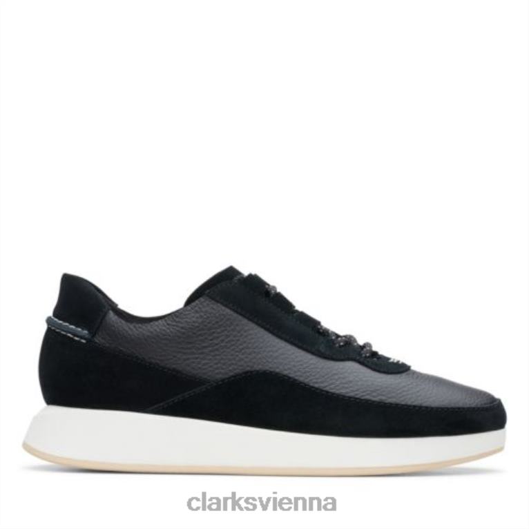 Frauen Clarks Schwarze Kombi Kiowa Pace Clarks 80BRV3956 schwarze Kombi