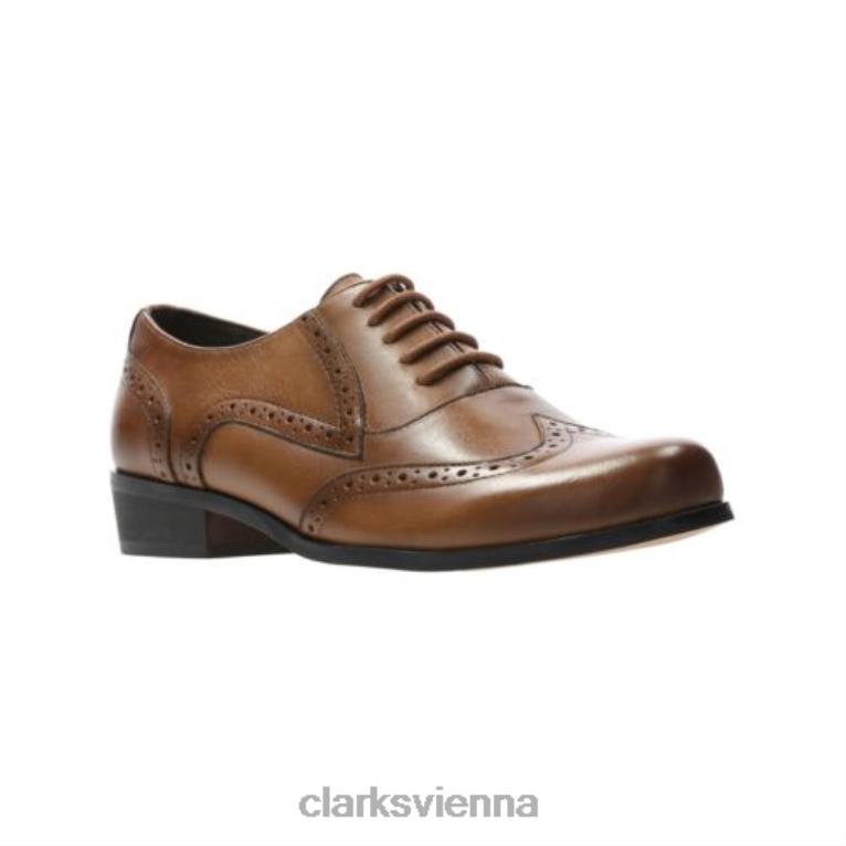 Frauen Clarks Tan Falconet uma Clarks 80BRV3868 bräunen