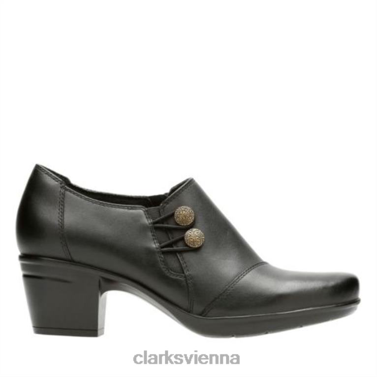 Frauen Clarks schwarze Clarks Emslie Warren 80BRV4048 Schwarz