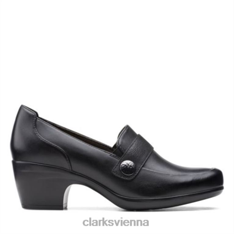 Frauen Clarks schwarze Emily Andria Clarks 80BRV3924 Schwarz