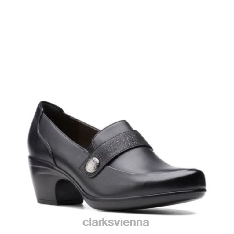 Frauen Clarks schwarze Emily Andria Clarks 80BRV3924 Schwarz