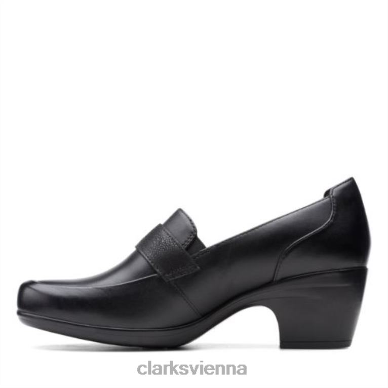 Frauen Clarks schwarze Emily Andria Clarks 80BRV3924 Schwarz