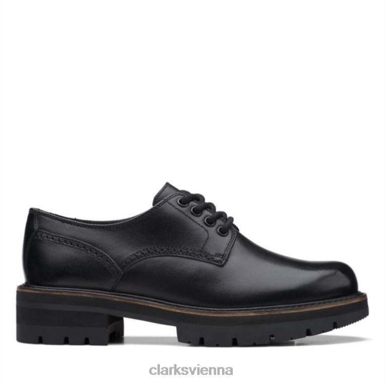 Frauen Clarks Clarks Black Orianna Derby Schwarz 80BRV6081 Schwarz