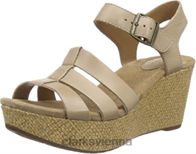 Frauen Clarks Clarks Caslynn Harp Damen-Sandalen mit Keilabsatz 80BRV2962