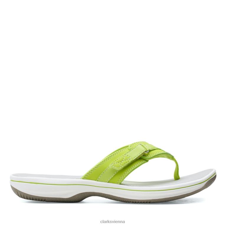 Frauen Clarks Limettenbrise Sea Lime Clarks 80BRV6412 Kalk