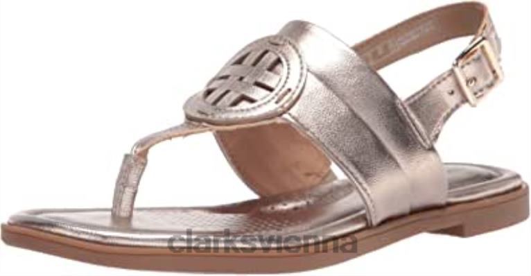 Frauen Clarks Metallic-Synthetik-Clarks-Damen-Reyna-Glam-Sandale 80BRV1603