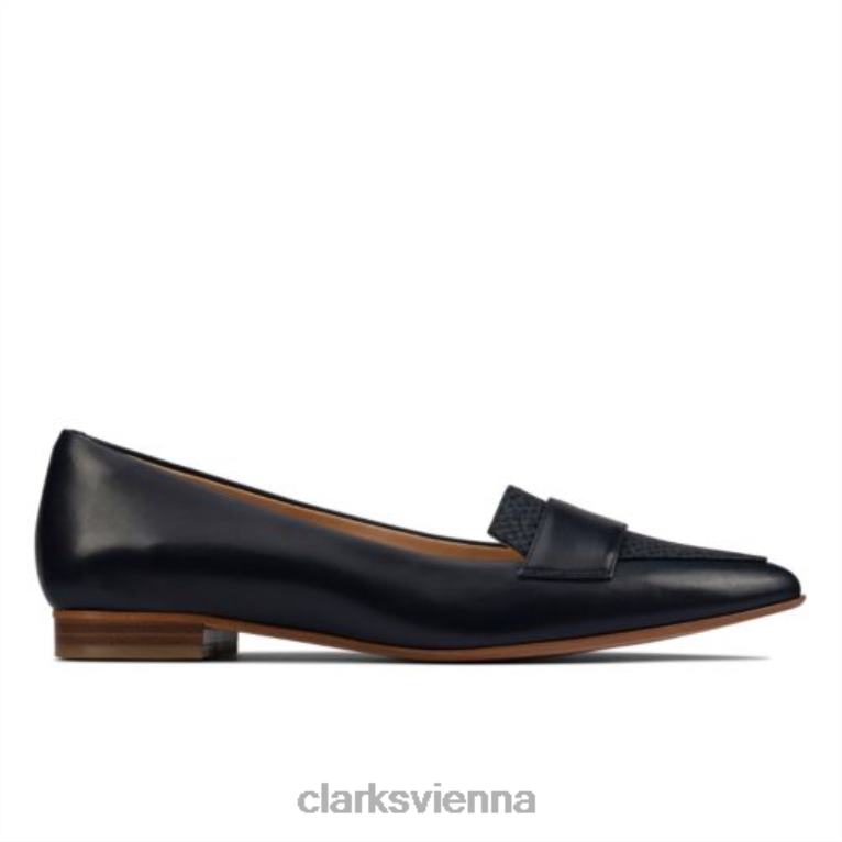 Frauen Clarks Marinekombi Laina 15Loafer2 Clarks 80BRV4004 Marinekombi