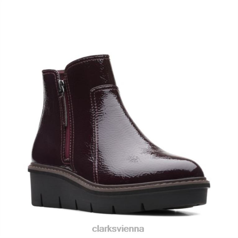 Frauen Clarks Airabell Zip Burgundy Burgundy Clarks 80BRV6438 Burgund