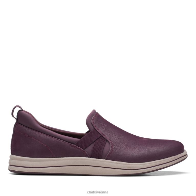 Frauen Clarks Brise Bali Burgund Clarks Burgund 80BRV6341 Burgund