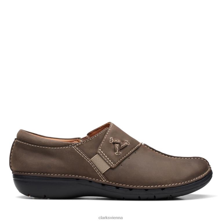 Frauen Clarks Brown un Loop Ave Brown Clarks 80BRV6132 braun