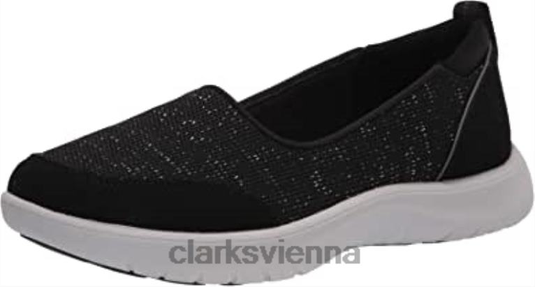 Frauen Clarks Damen Adella Blush Sneaker Clarks Schwarz 80BRV1493