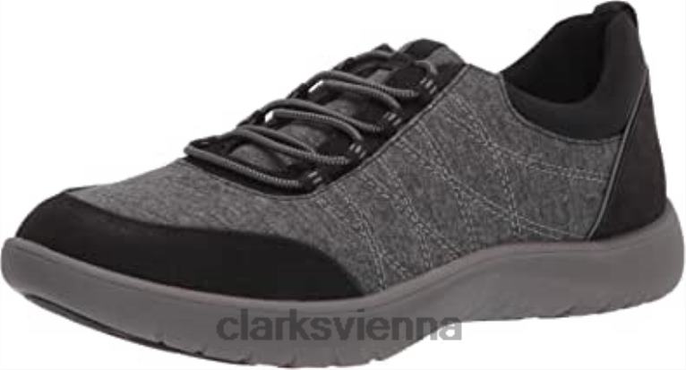 Frauen Clarks Damen Adella Holly Sneaker Clarks Schwarz 80BRV2485