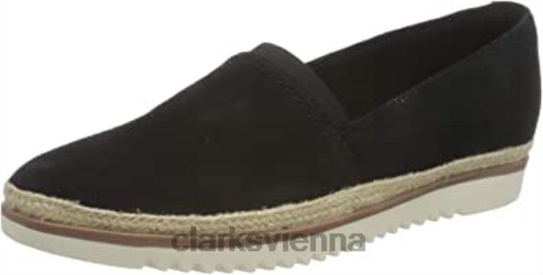 Frauen Clarks Damen Serena Paige Sneaker Clarks Schwarz 80BRV389 Schwarz