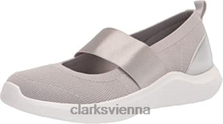 Frauen Clarks Grauer Damen-Sneaker Nova Sol von Clarks 80BRV1500