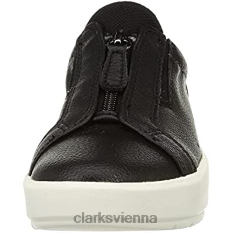 Frauen Clarks Schwarzer Clarks Damen-Sneaker Layton Rae 80BRV1008