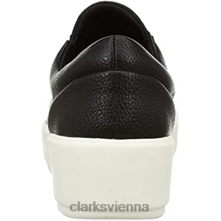 Frauen Clarks Schwarzer Clarks Damen-Sneaker Layton Rae 80BRV1008