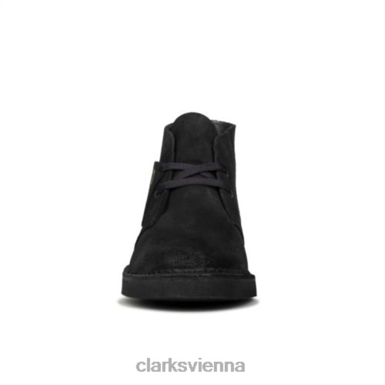 Frauen Clarks Desert Boot 2 schwarze Clarks 80BRV4230 Schwarz