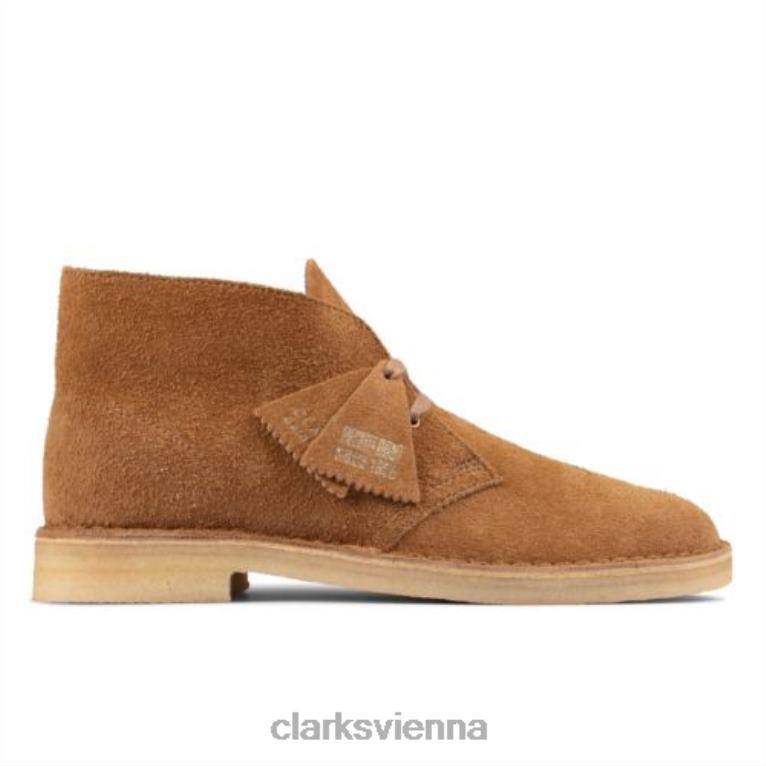 Frauen Clarks Muskatnuss Wildleder Desert Boot Clarks 80BRV4204 Muskatnuss-Wildleder