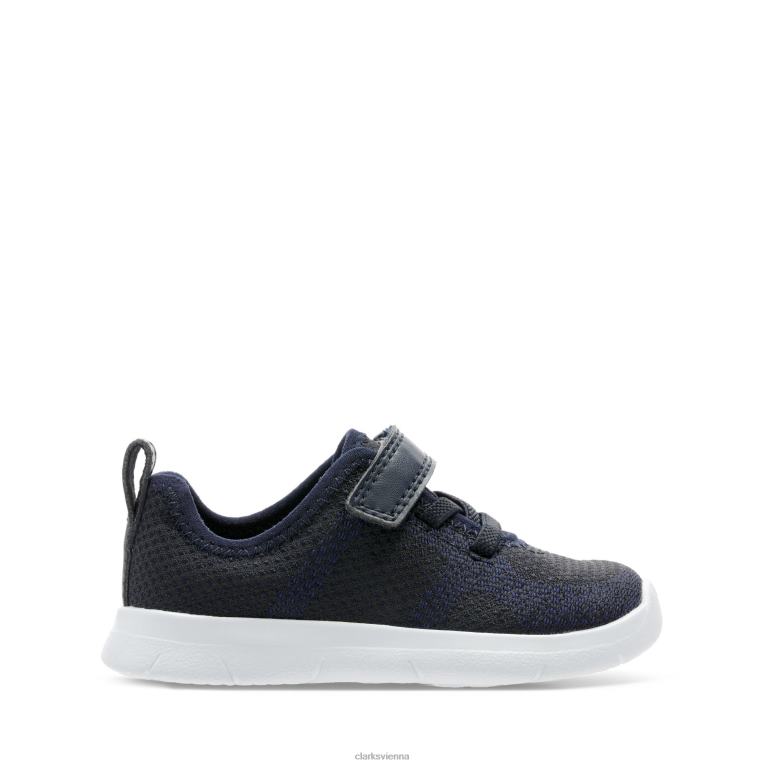 Kinder Clarks Ath Flux T Clarks Navy 80BRV3775 Marine