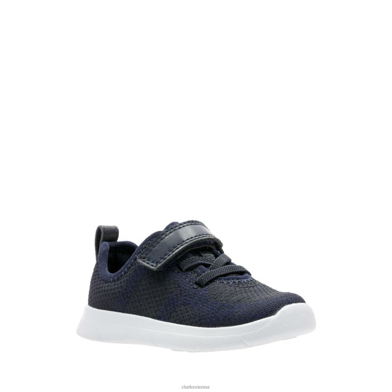 Kinder Clarks Ath Flux T Clarks Navy 80BRV3775 Marine