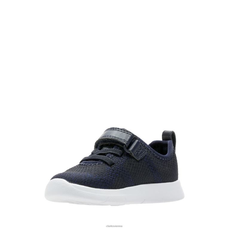 Kinder Clarks Ath Flux T Clarks Navy 80BRV3775 Marine