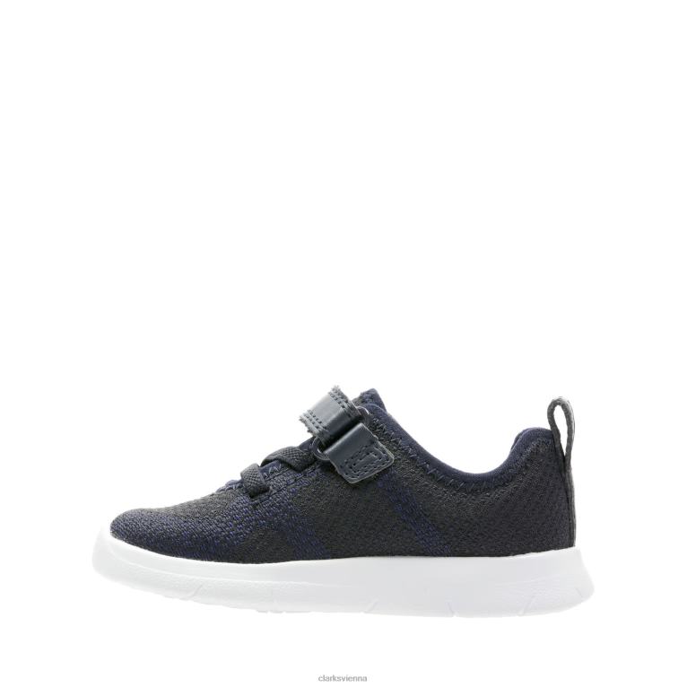 Kinder Clarks Ath Flux T Clarks Navy 80BRV3775 Marine