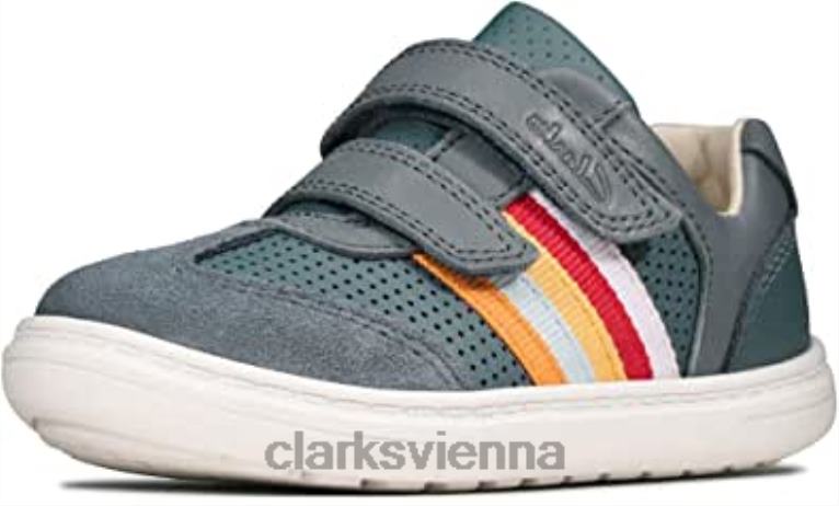 Kinder Clarks Clarks Flash Beau T Jungen Erstlingsschuhe blau 80BRV681