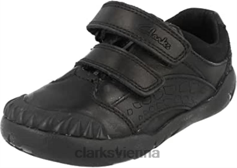 Kinder Clarks Jungenschuhe schwarz Raptoboy INF Fitting-H Clarks 80BRV1319