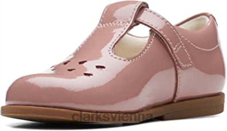 Kinder Clarks Rosa Clarks Lederschuhe für Kleinkinder 80BRV76