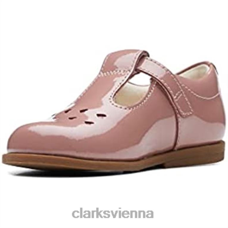 Kinder Clarks Rosa Clarks Lederschuhe für Kleinkinder 80BRV76