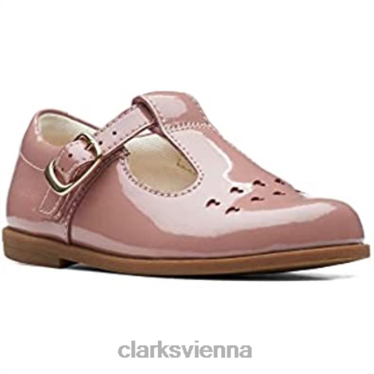 Kinder Clarks Rosa Clarks Lederschuhe für Kleinkinder 80BRV76