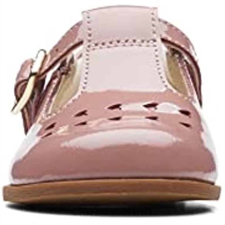 Kinder Clarks Rosa Clarks Lederschuhe für Kleinkinder 80BRV76