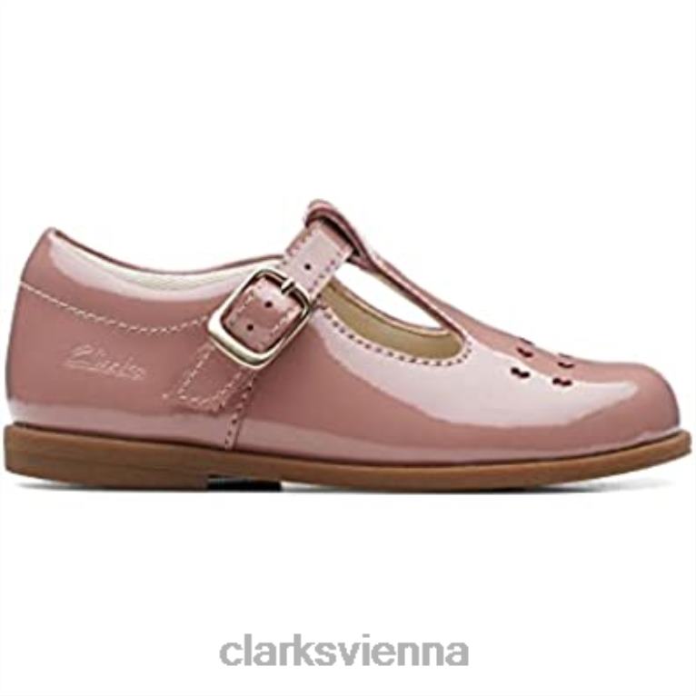 Kinder Clarks Rosa Clarks Lederschuhe für Kleinkinder 80BRV76