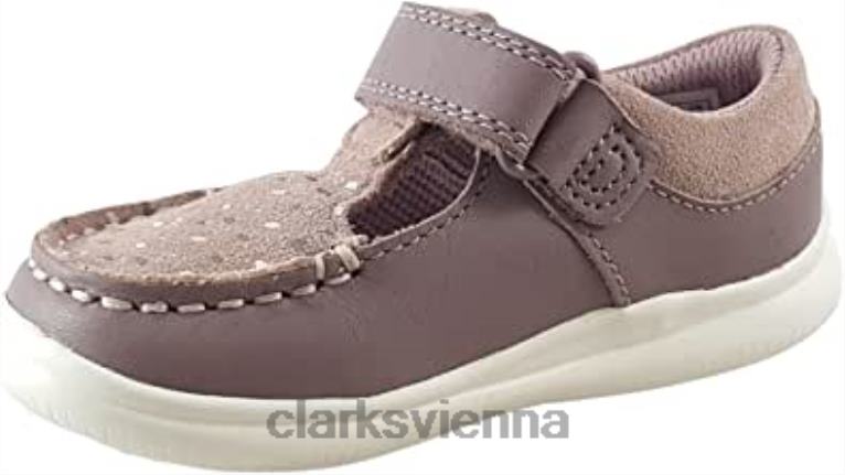 Kinder Clarks Clarks Crest Moc Kleinkind-Lederschuhe rosa 80BRV1019