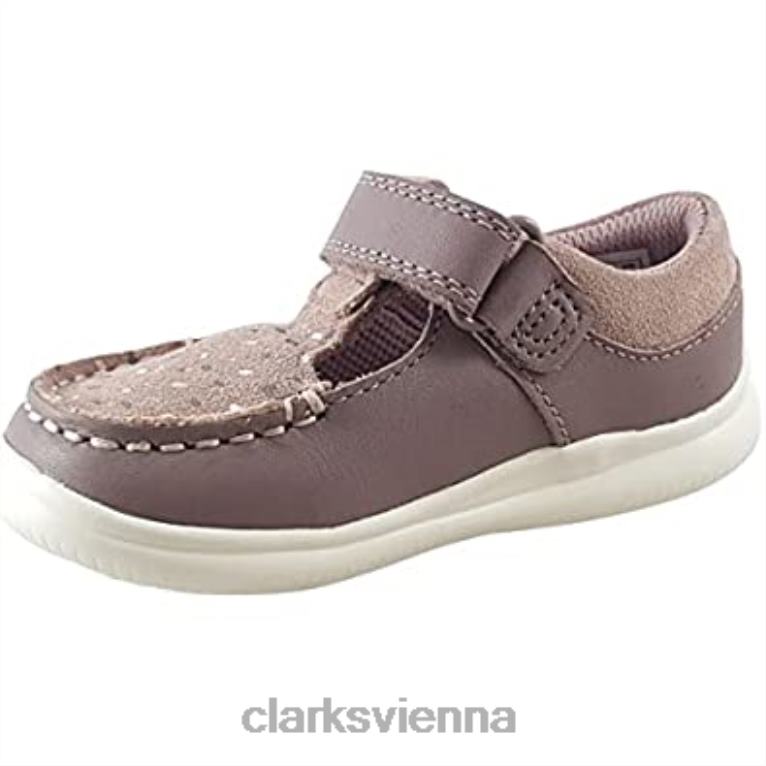 Kinder Clarks Clarks Crest Moc Kleinkind-Lederschuhe rosa 80BRV1019