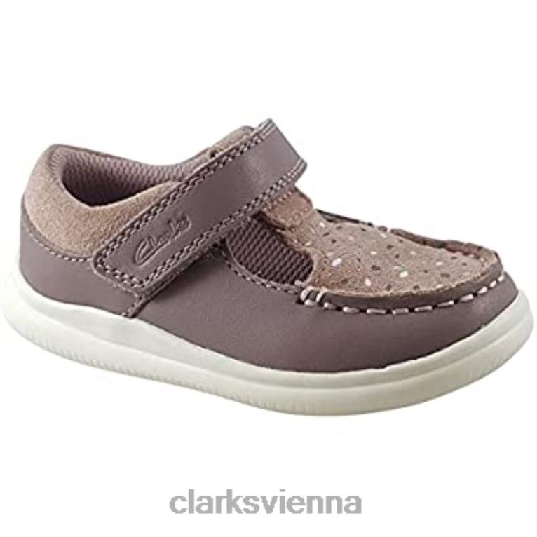 Kinder Clarks Clarks Crest Moc Kleinkind-Lederschuhe rosa 80BRV1019